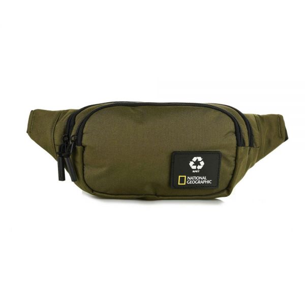 Τσαντάκι μέσης ανδρικό χακί National Geographic Ocean Waist Bag Khaki