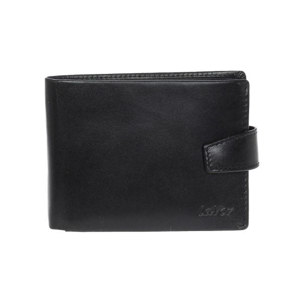 Men's Leather Horizontal  Wallet  LaVor 1-6010 Black