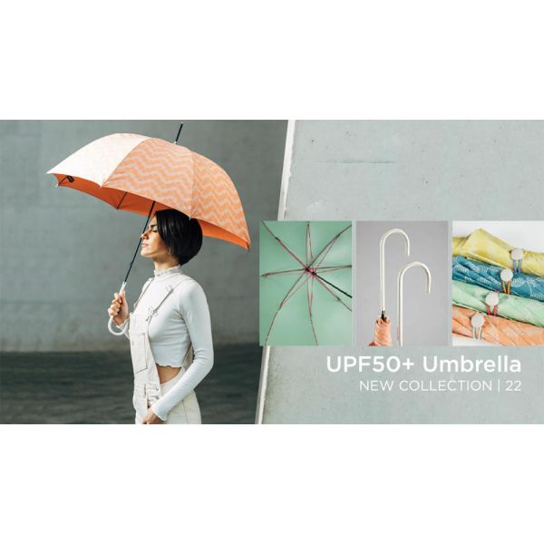Ομπρέλα μεγάλη χειροκίνητη γυναικεία πράσινη αντηλιακή Ezpeleta Stick Manual Umbrella Green
