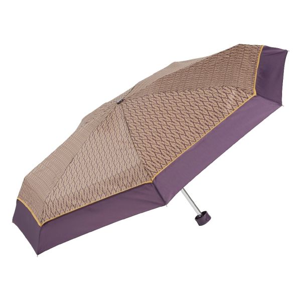 Manual Mini Folding Umbrella Ezpeleta Leaves Purple
