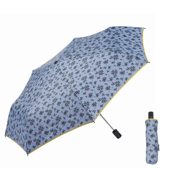 Ομπρέλα γυναικεία σπαστή αυτόματο άνοιγμα - κλείσιμο μπλε φλοράλ Ezpeleta‎ Automatic Open - Close Folding Umbrella Floral Blue