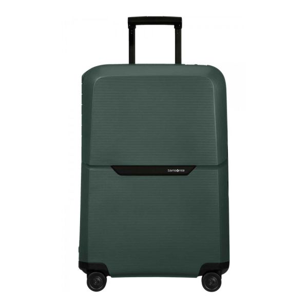 Βαλίτσα σκληρή 4 ρόδες μεσαία πράσινη Samsonite Magnum Eco Spinner 69/25 Forest Green