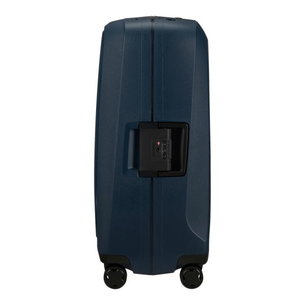 Βαλίτσα σκληρή μπλε με 4 ρόδες μεσαία Samsonite Essens Spinner 69 Midnight Blue