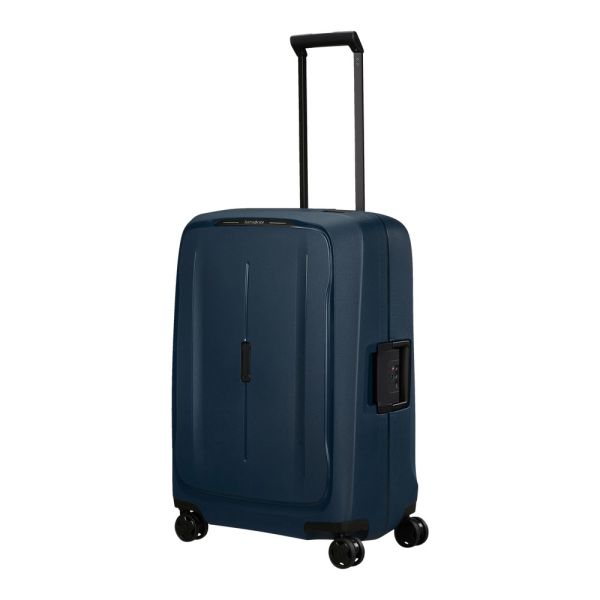 Βαλίτσα σκληρή μπλε με 4 ρόδες μεσαία Samsonite Essens Spinner 69 Midnight Blue