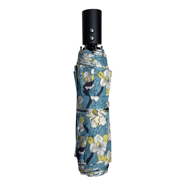 Automatic Open - Close Folding Umbrella Guy Laroche Floral Turquoise