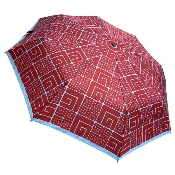 Ομπρέλα γυναικεία σπαστή βυσσινί Guy Laroche Folding Umbrella New Logo Bordeaux