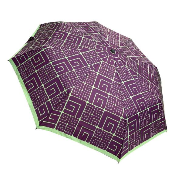 Ομπρέλα γυναικεία σπαστή μωβ Guy Laroche Folding Umbrella New Logo Purple