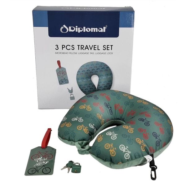 Travel Set With Pillow, Name Tag And Lock Diplomat ACSET 1