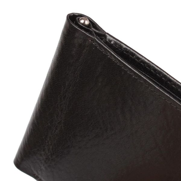 Leather Bank Note Wallet Marta Ponti Tagus Wallet B120356R Black