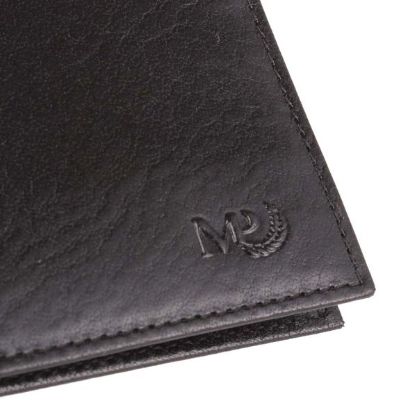 Leather Bank Note Wallet Marta Ponti Tagus Wallet B120356R Black