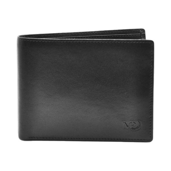 Leather Men's Horizondal Wallet Marta Ponti Tagus B120363R Black