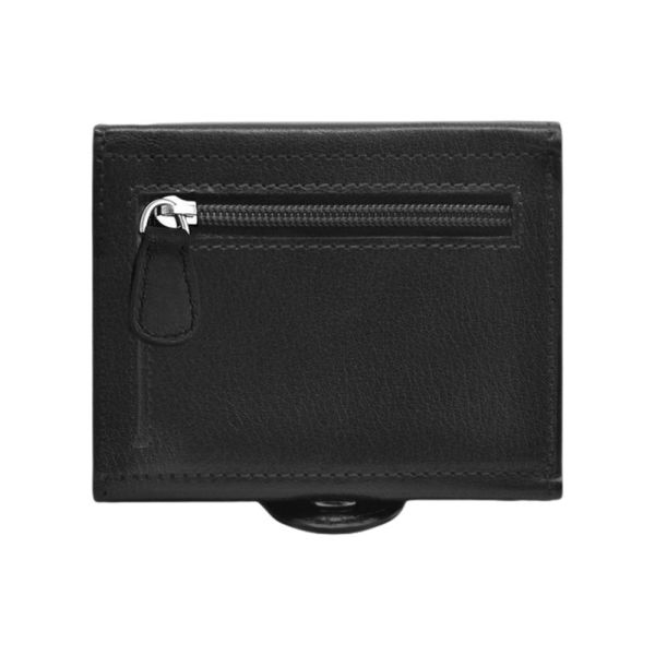 Leather Small Wallet Marta Ponti Ttavel Black