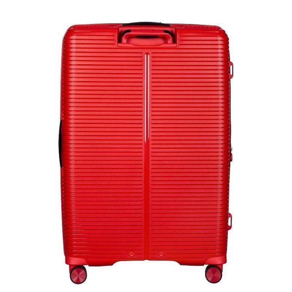 Βαλίτσα σκληρή  μεγάλη επεκτάσιμη κόκκινη με 4 ρόδες Verage Rome Expandable 4w Spinner L Luggage Red VG19006