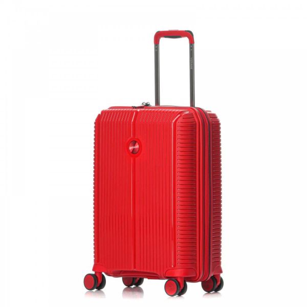 Medium Hard Expandable Luggage 4 Wheels Verage Rome Red VG19006-24