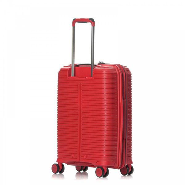 Medium Hard Expandable Luggage 4 Wheels Verage Rome Red VG19006-24