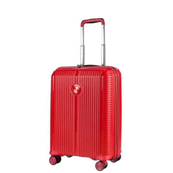 Βαλίτσα σκληρή  μικρή επεκτάσιμη κόκκινη με 4 ρόδες Verage Rome Expandable 4w Spinner S Luggage Red VG19006-19
