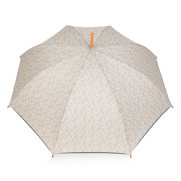 Ομπρέλα μεγάλη αυτόματη  αντιανεμική  γκρι φλοράλ Gotta Stick Umbrella Floral Grey