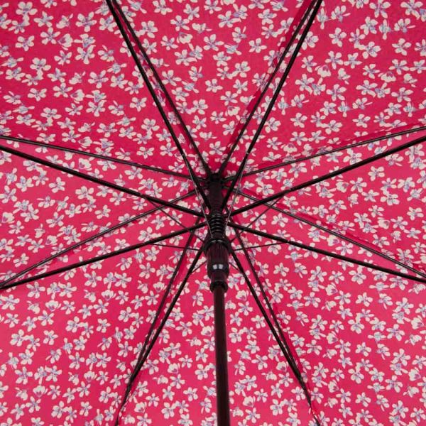 Ομπρέλα μεγάλη αυτόματη  αντιανεμική  κόκκινη φλοράλ Gotta Stick Umbrella Floral Red