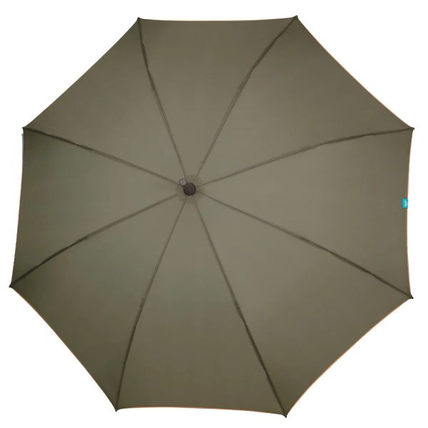 Ομπρέλα γυναικεία μεγάλη αυτόματη  αντιανεμική χακί Perletti Time Stick Umbrella