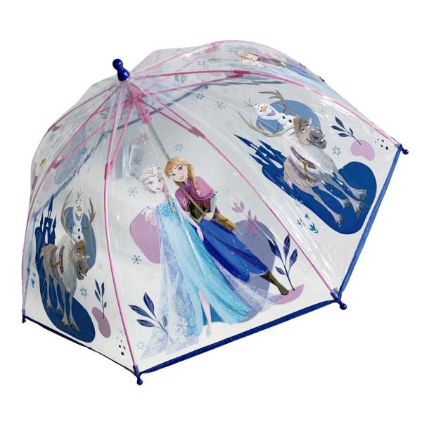 Kids Manual Stick Transparent Umbrella Disney Frozen II Blue