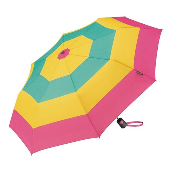Ομπρέλα σπαστή αυτόματη πολύχρωμη ριγέ United Colors Of Benetton Mini AC Folding Umbrella Block Stripes