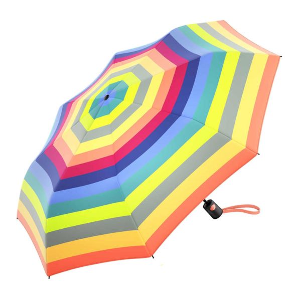 Automatic folding umbrella United Color Of Benetton Multicolor Fresh Salmon