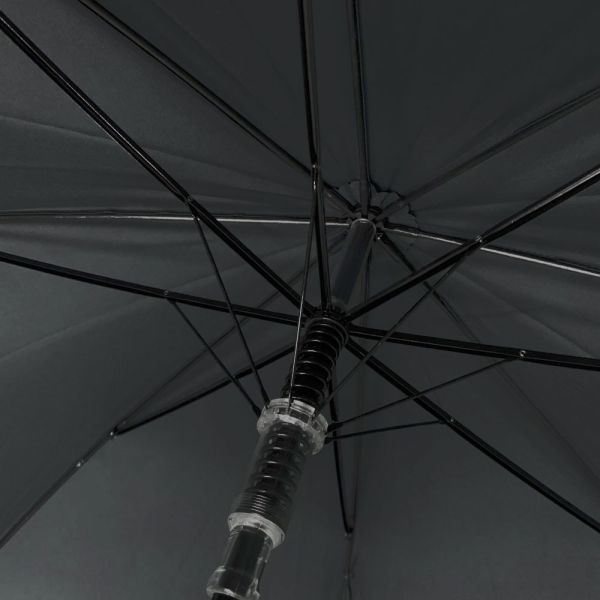 Ομπρέλα ανδρική αυτόματη μεγάλη μαύρη με ξύλινη λαβή Guy Laroche