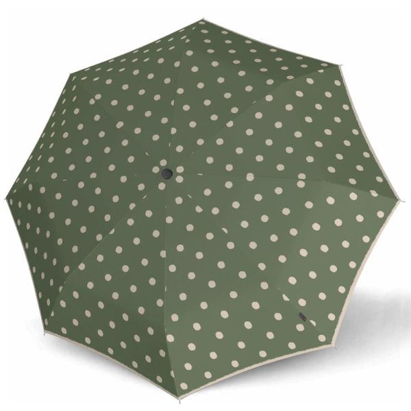 Ομπρέλα σπαστή αυτόματο άνοιγμα - κλείσιμο πράσινη με πουά  Knirps A.200 Folding Umbrella Dot Art Aloe
