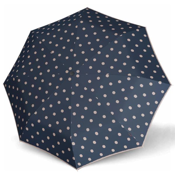 Ομπρέλα σπαστή αυτόματο άνοιγμα - κλείσιμο μπλε με πουά  Knirps A.200 Folding Umbrella Dot Art Ocean