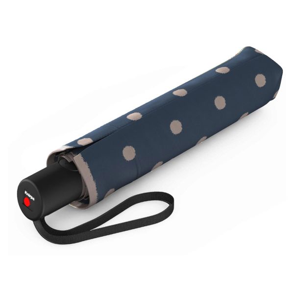 Ομπρέλα σπαστή αυτόματο άνοιγμα - κλείσιμο μπλε με πουά  Knirps A.200 Folding Umbrella Dot Art Ocean