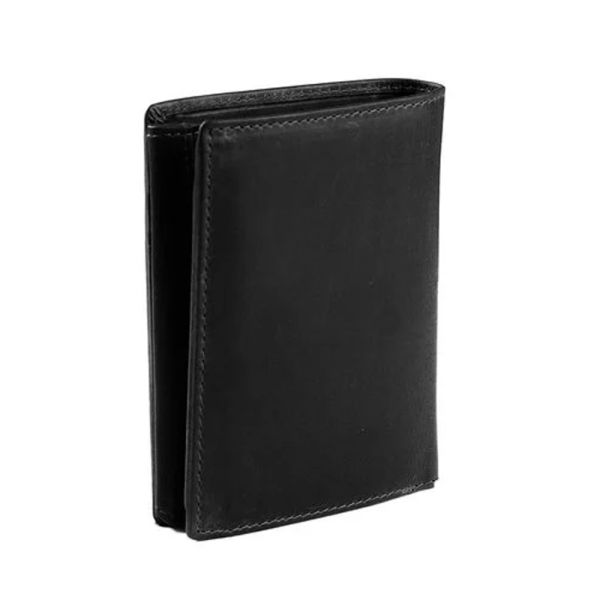 Vertical Cow Wax Pull Up Leather Wallet The Chesterfield Brand Hazel C08.0203BC Black