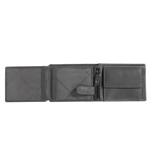 Πορτοφόλι δερμάτινο μαύρο The Chesterfield Brand Leather Wallet C08.0204 Black