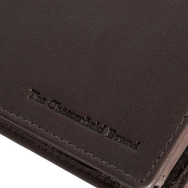 Horizontal Cow Wax Pull Up Leather Wallet The Chesterfield Brand C08.0204BC Brown