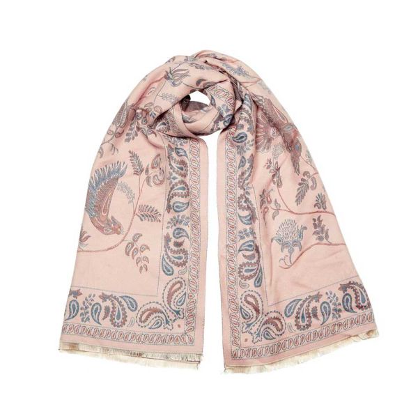 Women's Winter Printed Stole Pink