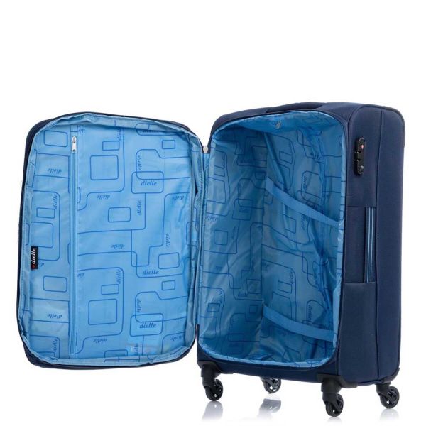 Large Soft Luggage 4 Wheels Dielle 300-70 Navy