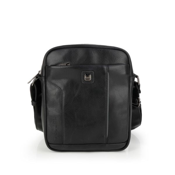 Τσαντάκι ώμου ανδρικό μαύρο Gabol Bran Shoulder Bag 545910 Black