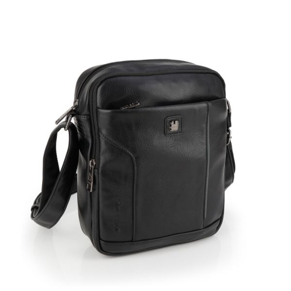 Τσαντάκι ώμου ανδρικό μαύρο Gabol Bran Shoulder Bag 545912 Black