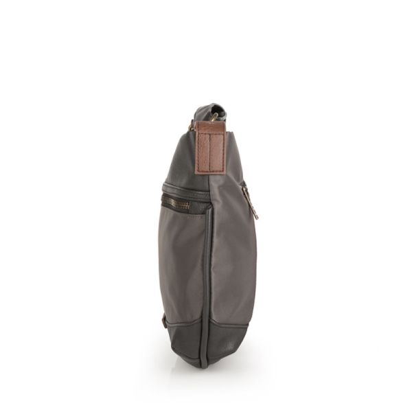 Τσάντα ώμου γυναικεία λαδί - μπεζ Gabol Java Shoulder Bag 601212 Olive Green - Beige
