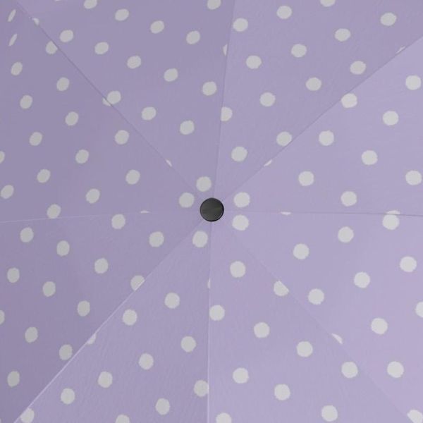 Ομπρέλα μεγάλη αυτόματη πουά λιλά Knirps Stick Umbrella A.760 Automatic Dot Art Lavender