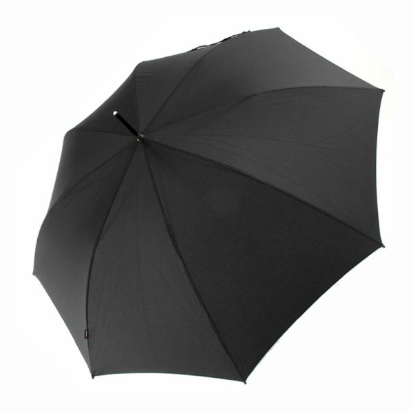 Long Automatic Umbrella With Wooden Handle Knirps A.771 Black