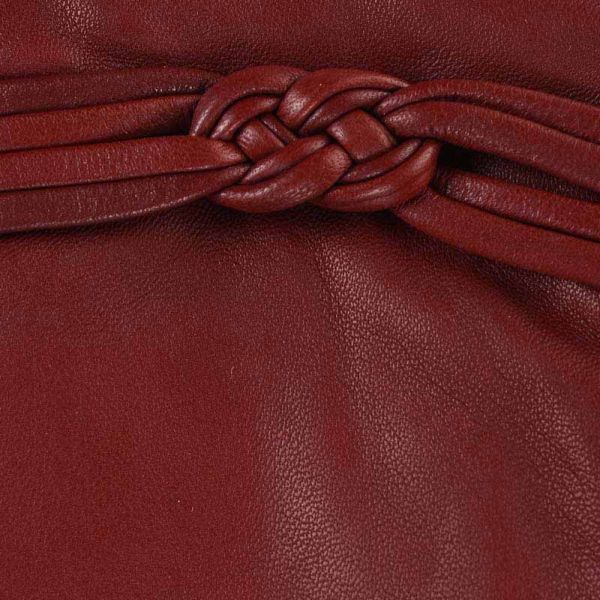 Leather Gloves Guy Laroche  98876 Burgundy