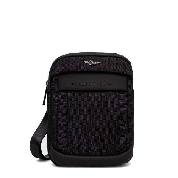 Men's Shoulder Bag  Aeronautica Militare Lightning AM-500 Black