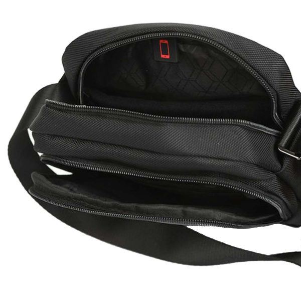 Τσαντάκι ώμου μαύρο ανδρικό Beverly Hills Polo Club Miami Shoulder Bag BH-1372 Black