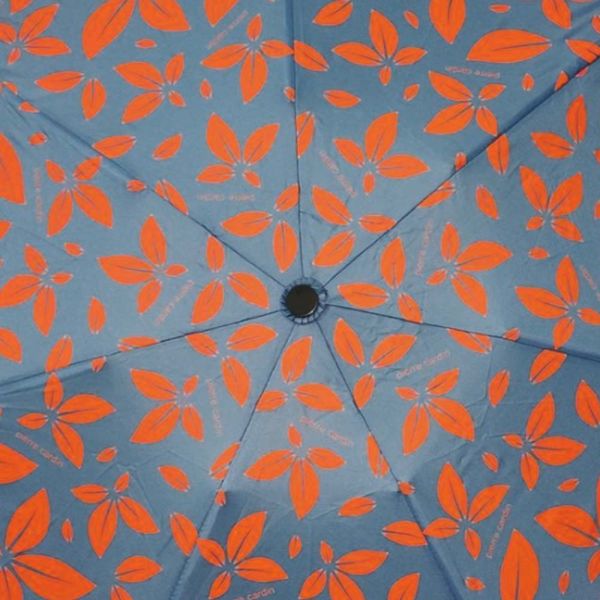 Mini Folding Manual Umbrella Pierre Cardin Floral Light Blue