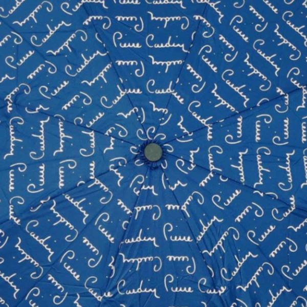 Manual Folding Umbrella Pierre Cardin Logo Blue