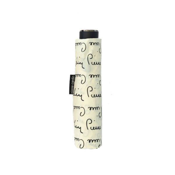 Manual Folding Umbrella Pierre Cardin Logo Ecru