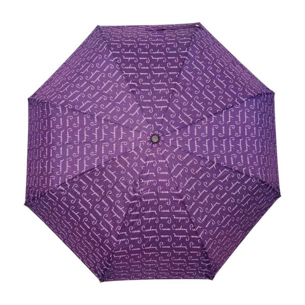 Manual Folding Umbrella Pierre Cardin Logo Purple