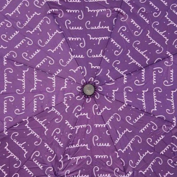 Manual Folding Umbrella Pierre Cardin Logo Purple