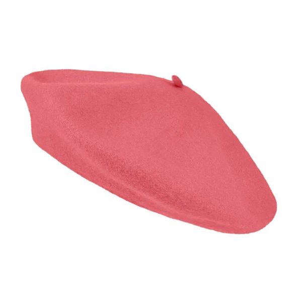 Winter Wool Beret Pink