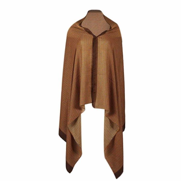 Women's Winter Stole Printed Mustard